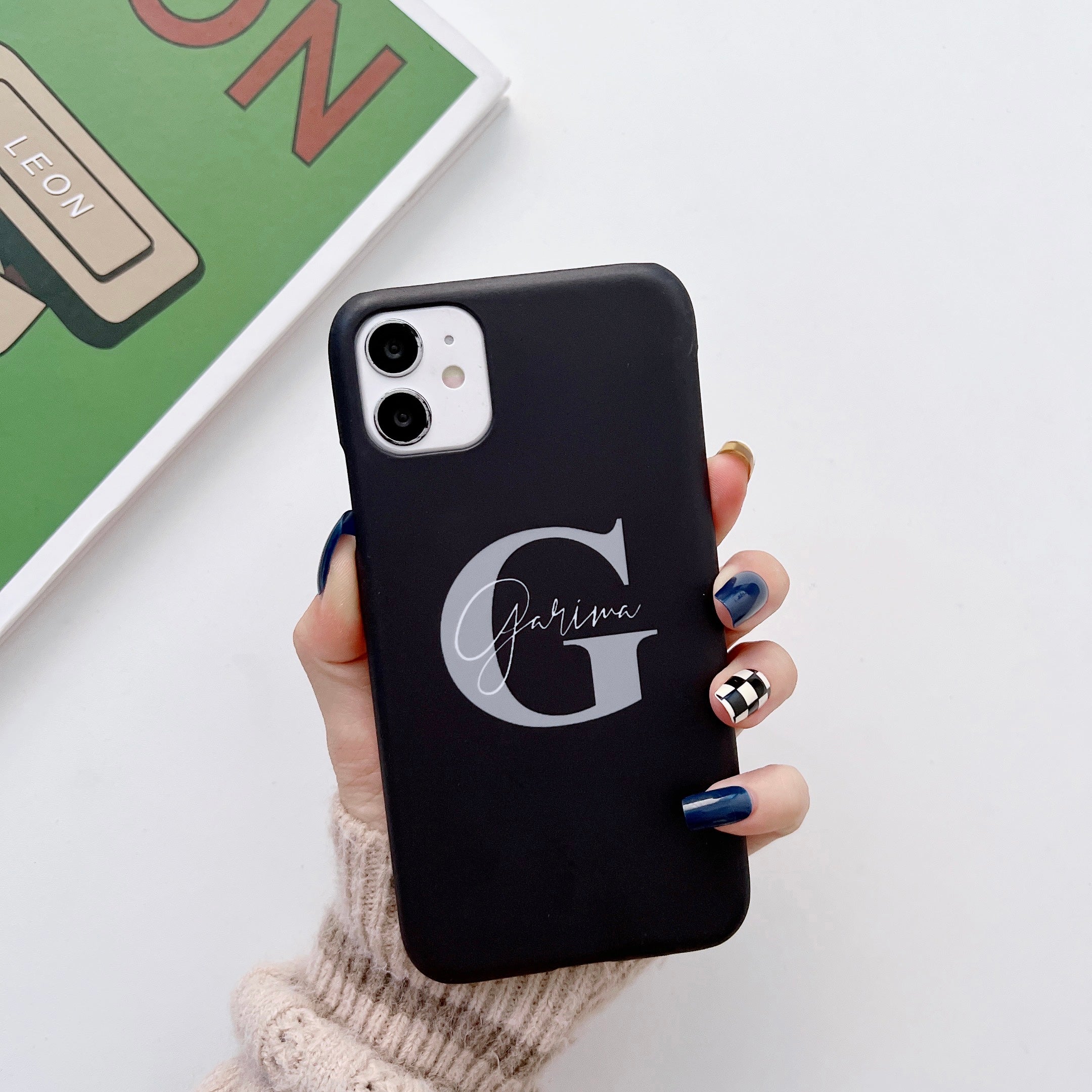 Mobile Personalised Phone Case With Initials Custom Initial Slim