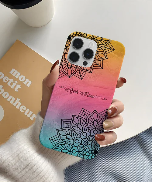 Floral Mandala Art Name Cover