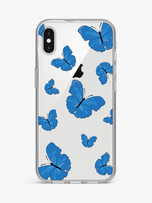 Butterflies transparent silicone Case