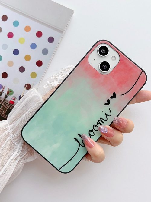 Rainbow Custom Name Glass Case