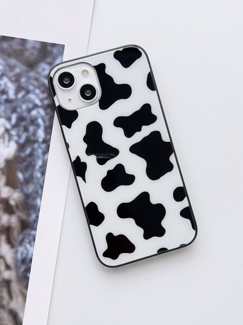 Moo Moo Pattern Glass Case Cover