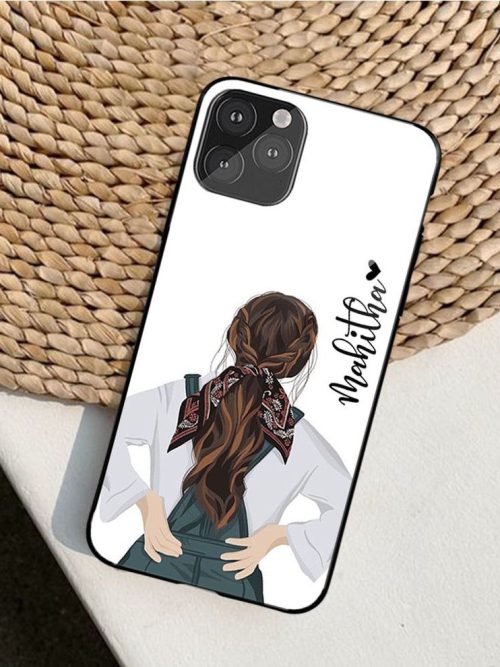 Girl Name Glossy Customized Glass