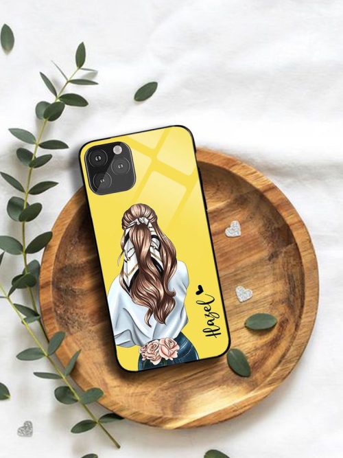 Scarf Girl Name Glossy Protective Case