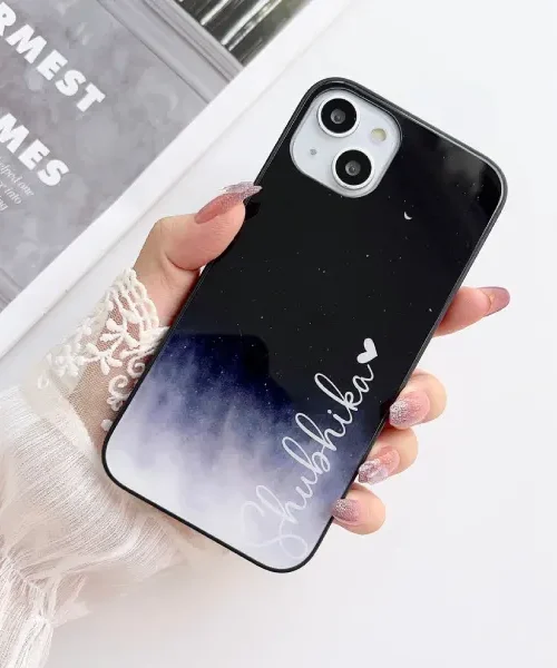 Moonlit Gradient Color Customized Glass Case