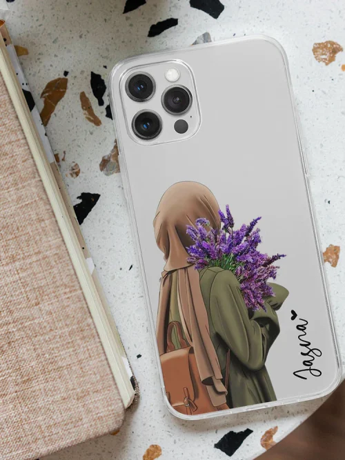 Hijab Girl Transparent Silicone Case