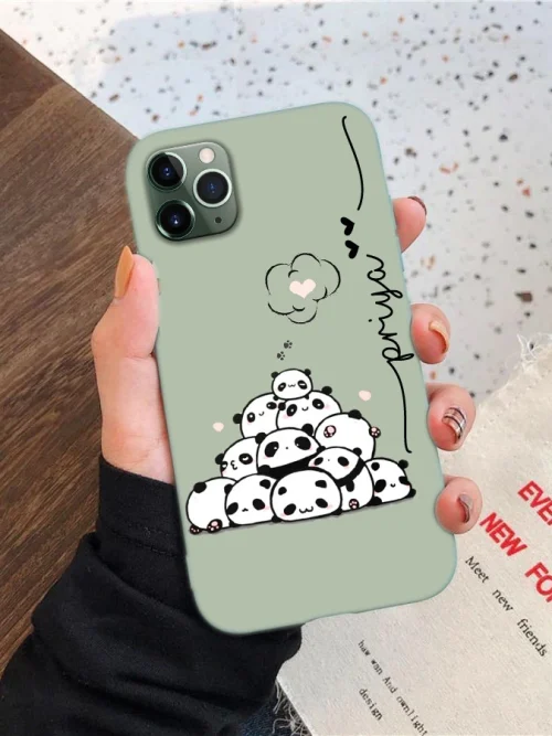 Panda Family Custom Name Phone Case
