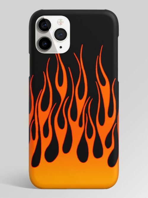 Yellow Flames Matte Case
