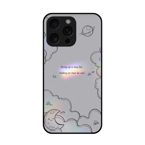 Moon & Cloud Print Glass Cases
