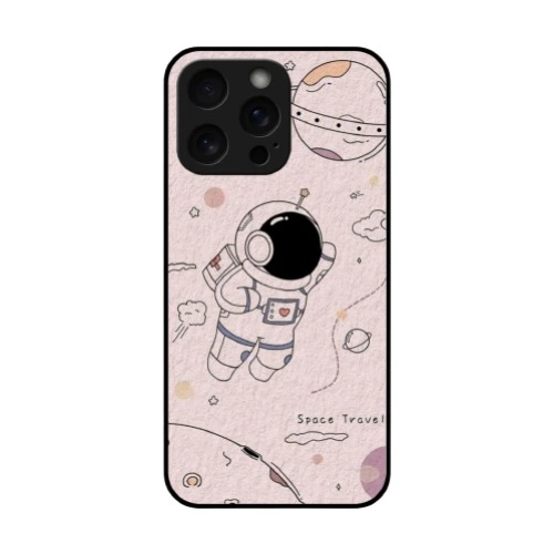 The Rocket Designer Cartooon Astronaut Print Glass Cases