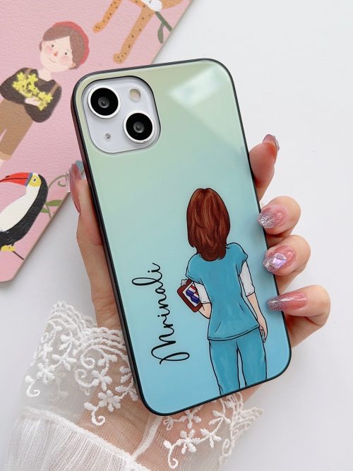 Nurse Glass Case With Customised Name