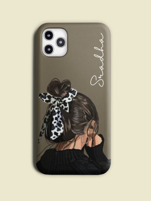 Scarf Girl Customised Name Case