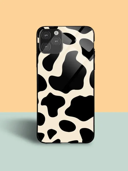 Moo Moo Pattern Glass Case Cover