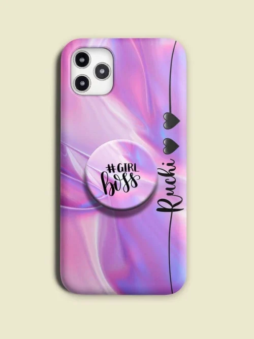 Stylish Named Phone Case Cover With Holder