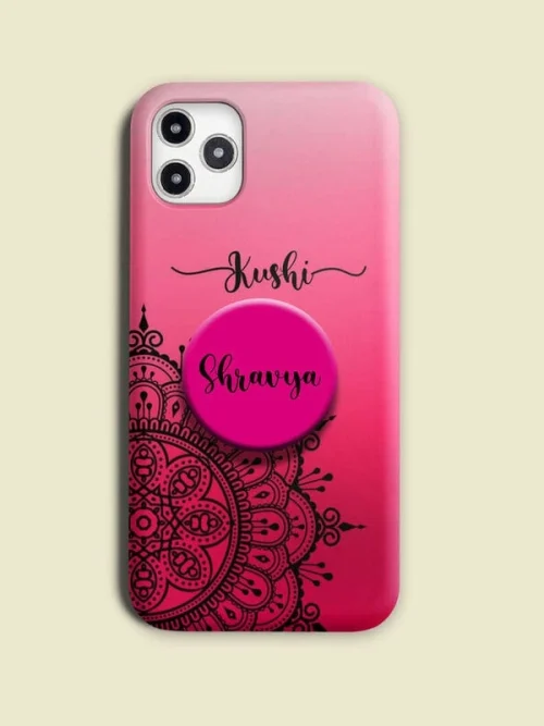 Mandal Design Phone Case Cover With Holder