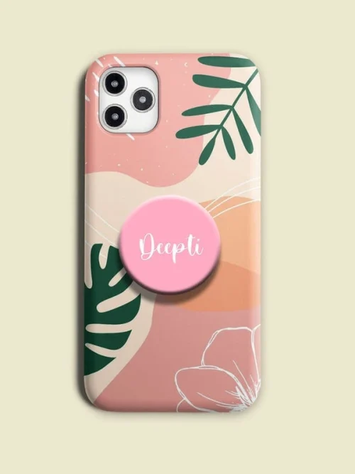 WildFlower Design Phone Case Cover With Holder