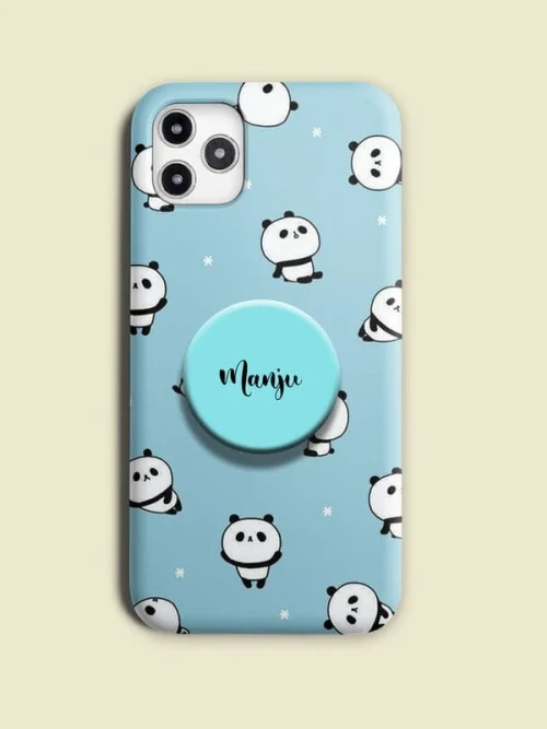 Panda Design Phone Case Cover With Holder