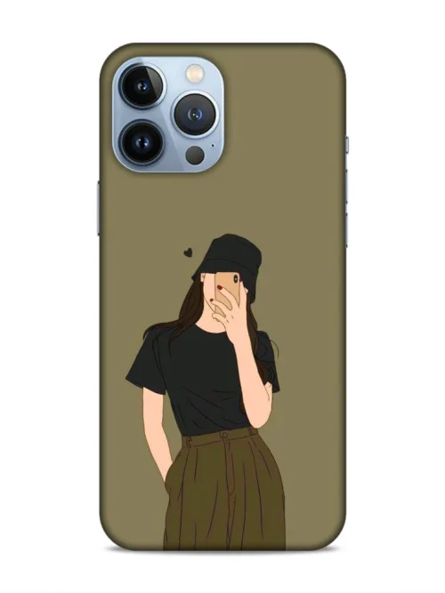Girl illustrator Hard Phone case