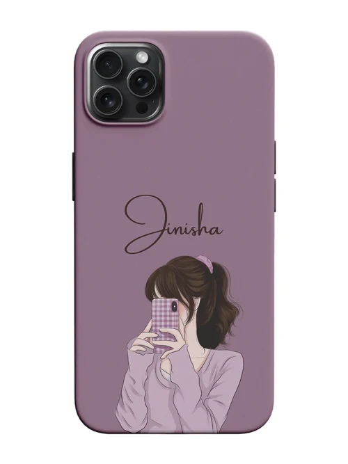 Cute Girl Design Customised Name Case