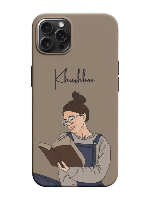 Girl With Book Design Customised Hard Case