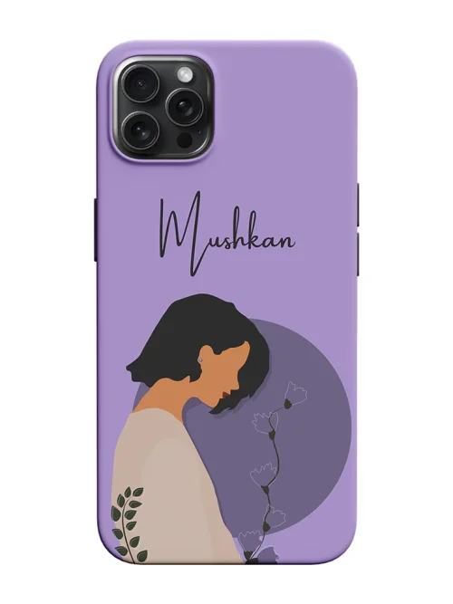 illustrated Girl Design Customised Hard Case