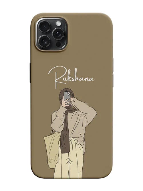 Muslim Girl Design Customised Name Case