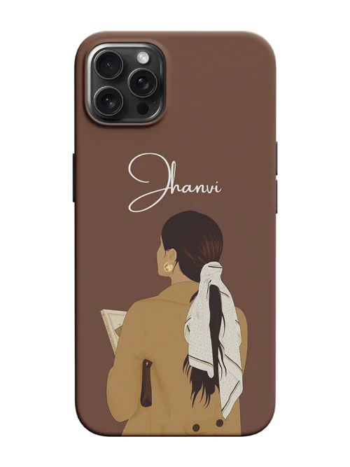 Scarf Girl Design Customised Name Case
