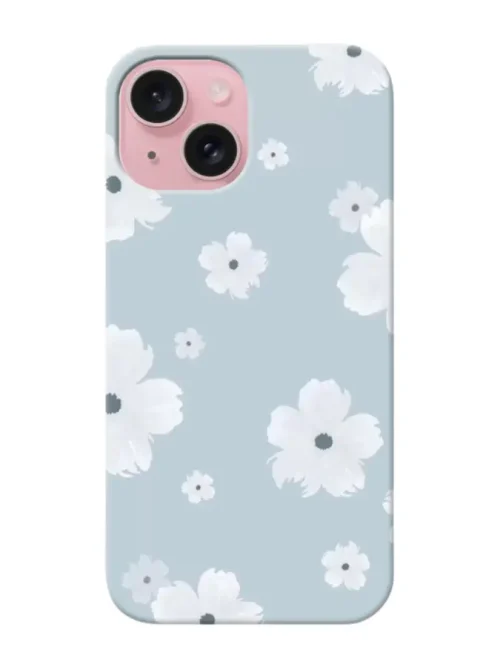 Blue Aesthetic Flowers Phone Case