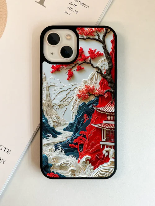 Whispers of Sakura Waves Glass Case