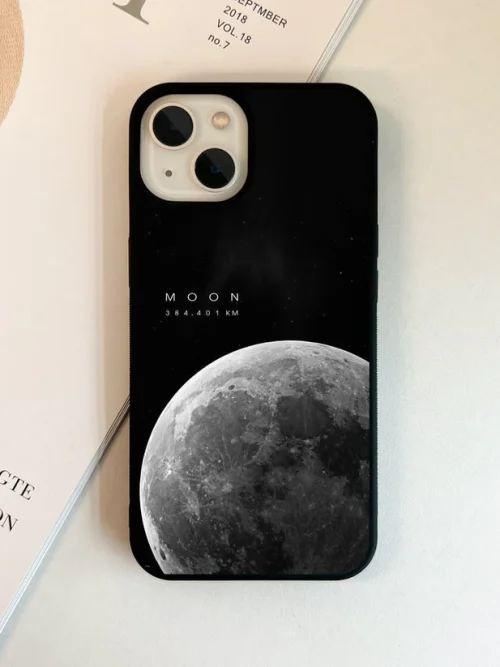 Cosmic Moon Glow Glass Case