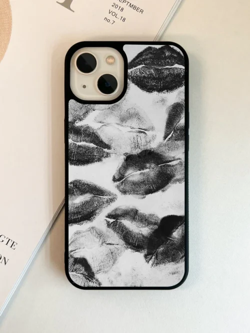 Midnight Kiss Marks Glass Case