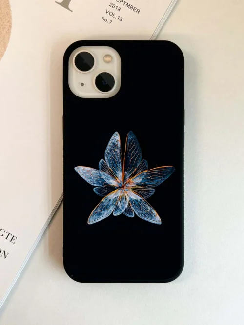 Crystal Wing Bloom Glass Case